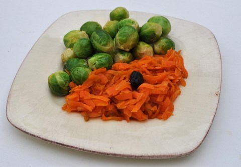 recette choux de Bruxelles carottes