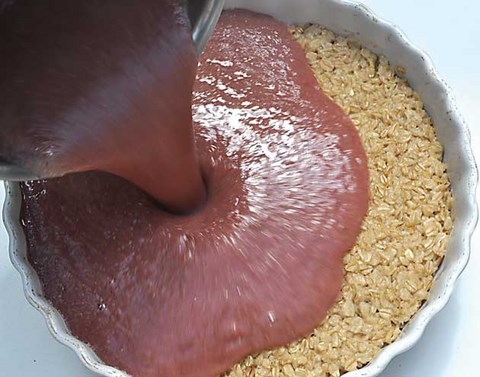 tarte flocons avoine fraises sans gluten