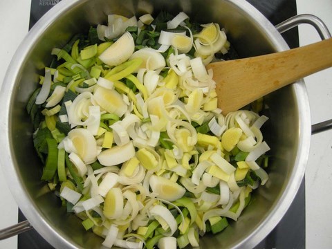 recette poireaux champignons