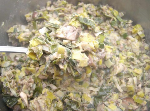 recette poireaux champignons