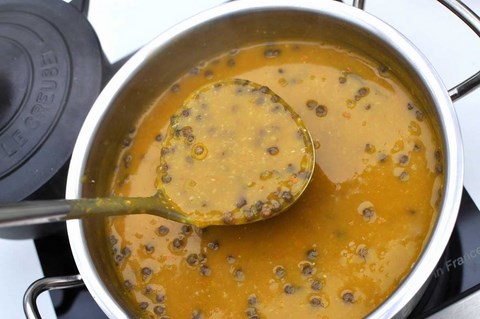 recette soupe potimarron lentilles