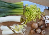 recette poireaux champignons